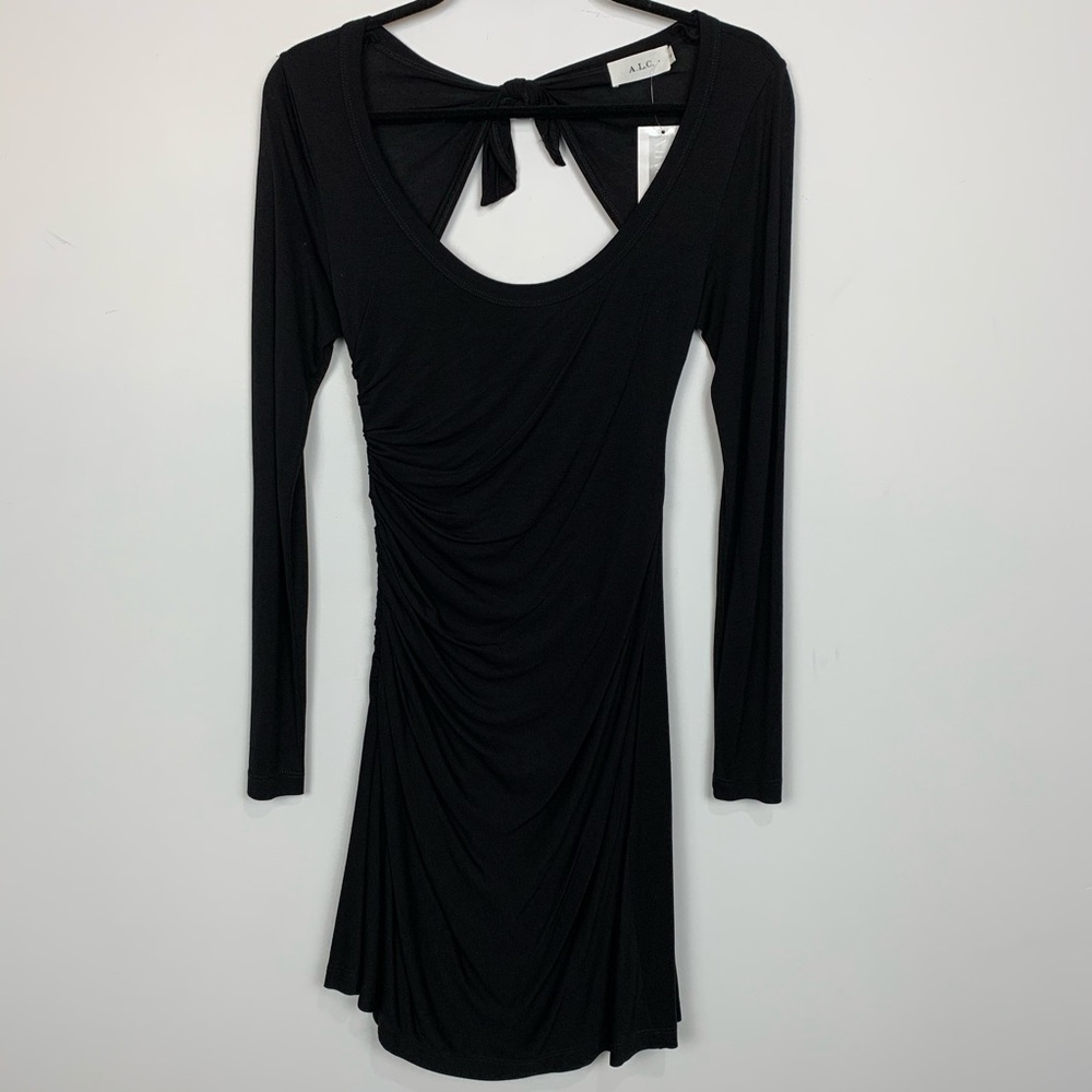 NWT A.L.C. x Intermix Freya Tie Back Mini Dress - Picture 3 of 6